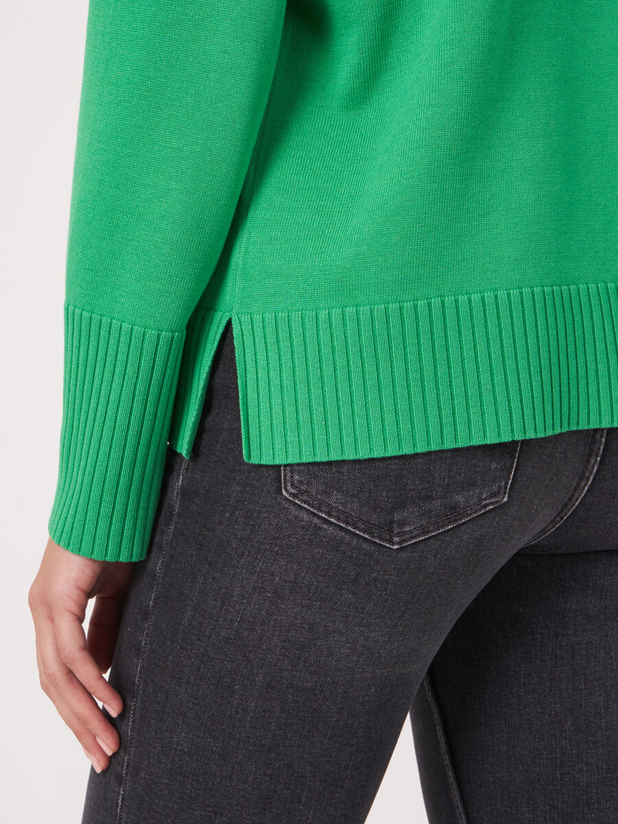 Strickpulli mit breitem Rippensaum image number 3