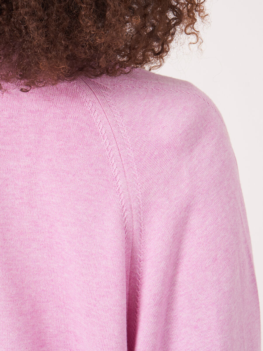 Cardigan à col châle et poches en coton mélangé image number 2