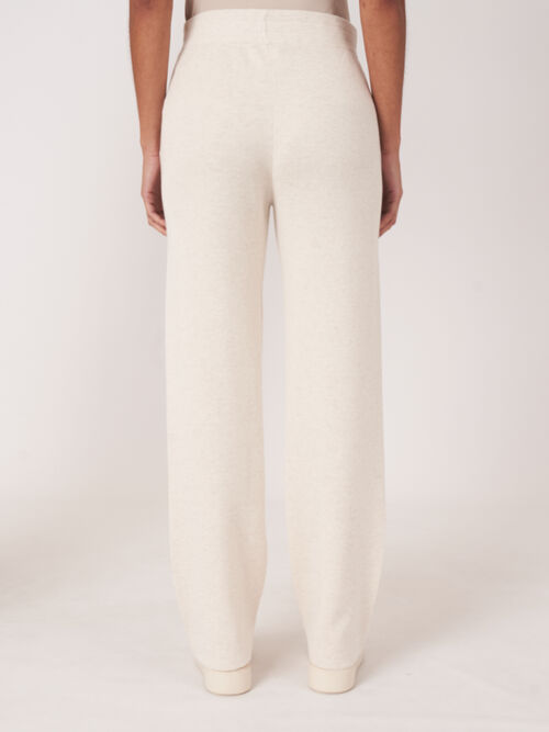 Gestrickte Loungehose aus Baumwollmischung