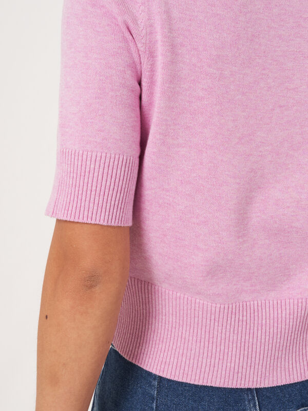 Cardigan à manches courtes et col polo image number 4