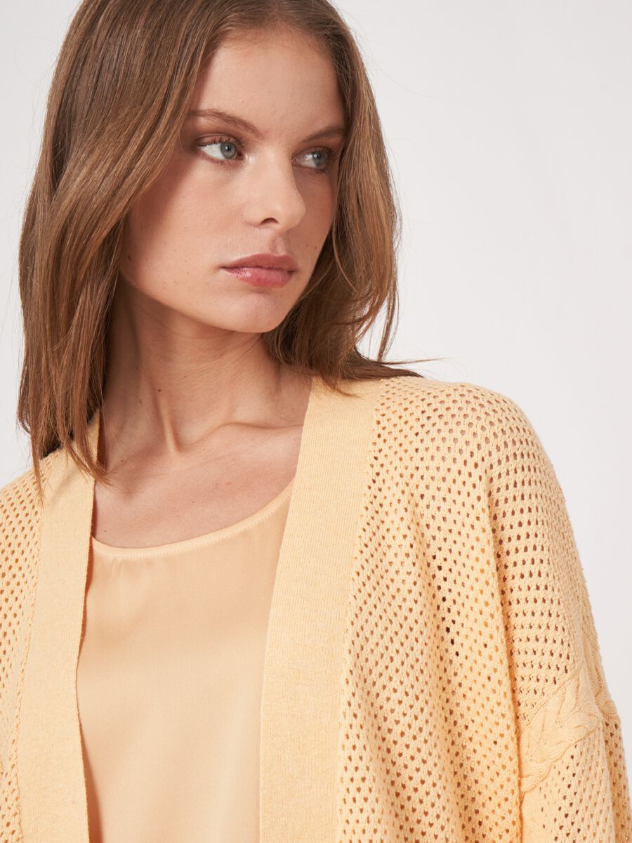 Ajour vest met zakken image number 3