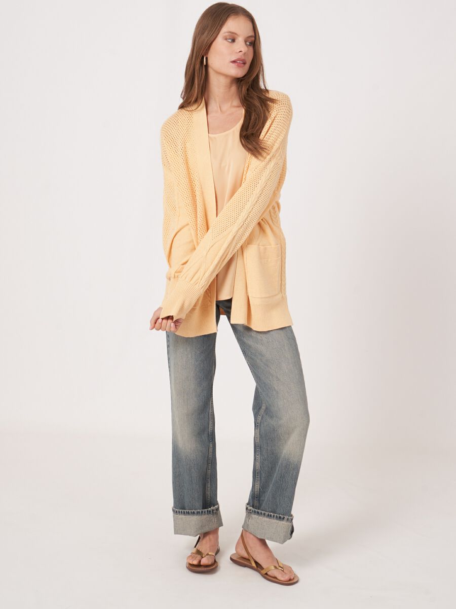 Ajour vest met zakken image number 4