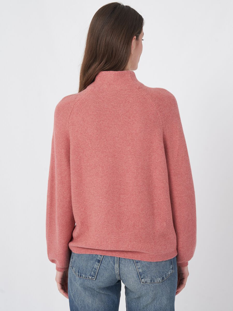 Trui met opstaande kraag van katoen-cashmeremix image number 4