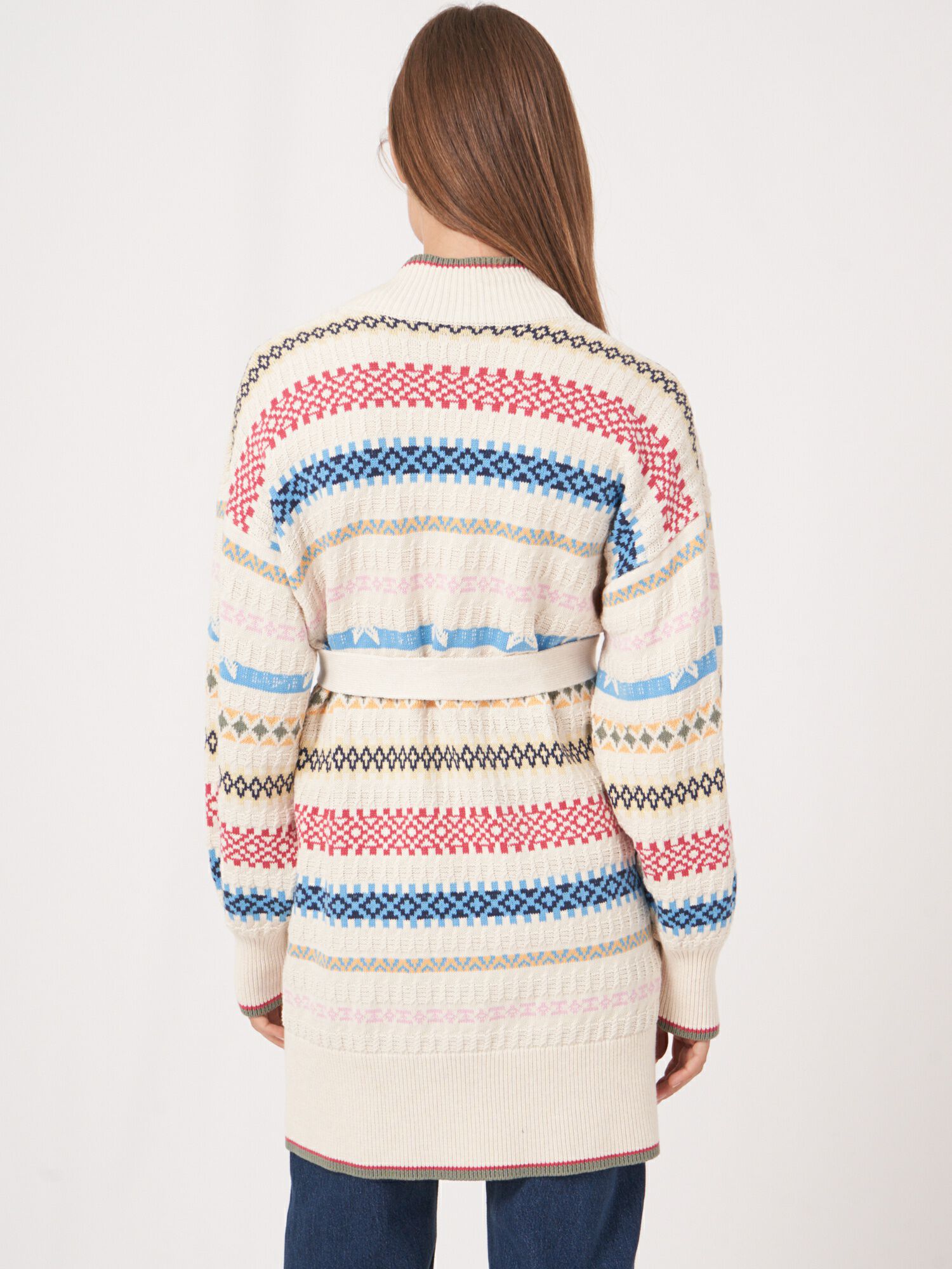 Breuninger Repeat Strickjacke Baumwolle REPEAT Strickjacke Aus