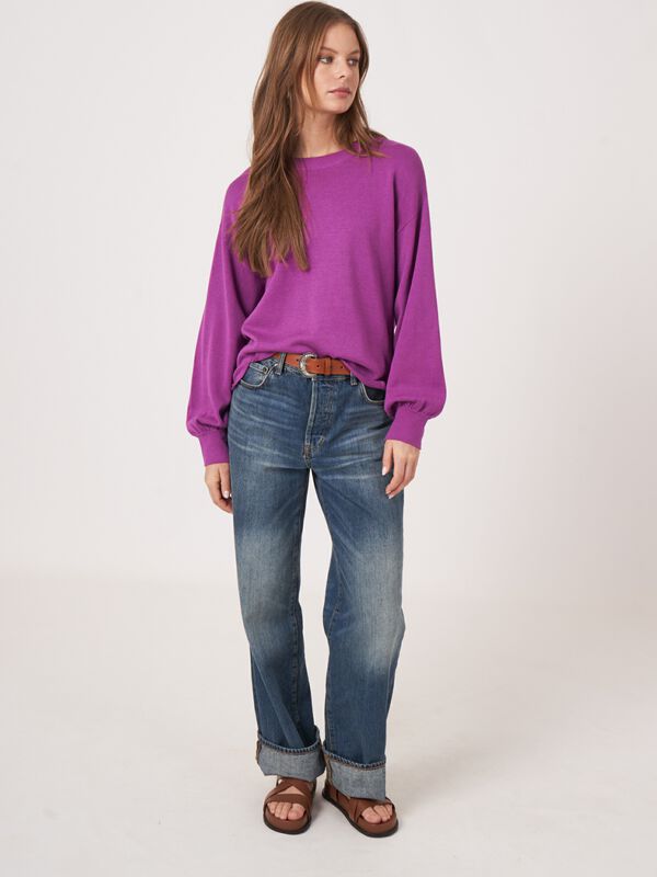 Pullover aus Baumwollmischung mit Schlitzen vorne image number 4