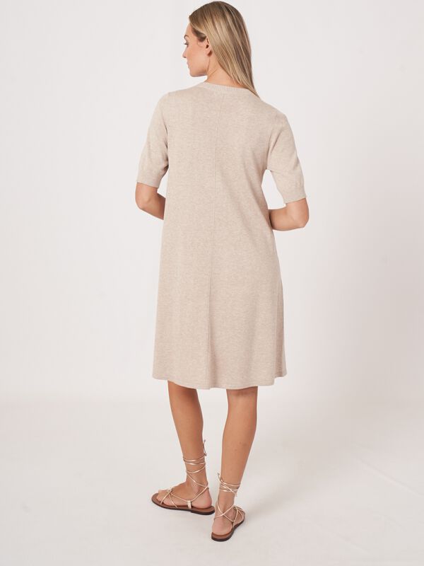 Robe en coton mélangé en maille fine image number 1