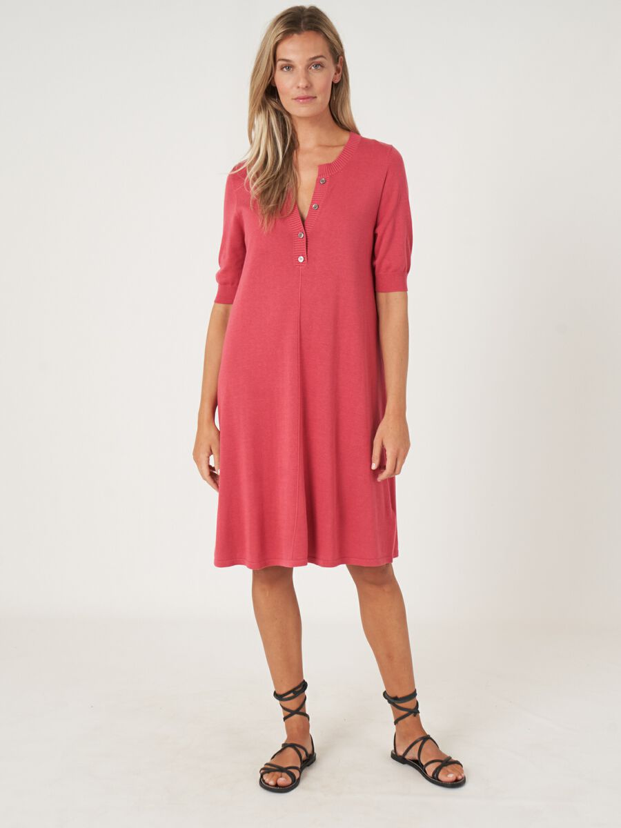 Robe en coton mélangé en maille fine image number 4