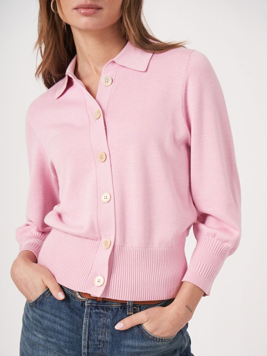 Vest met polokraag en knopen image number 3