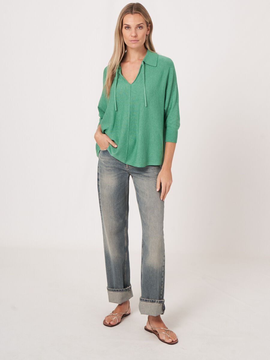 Trui met polokraag en ronde zoom image number 4