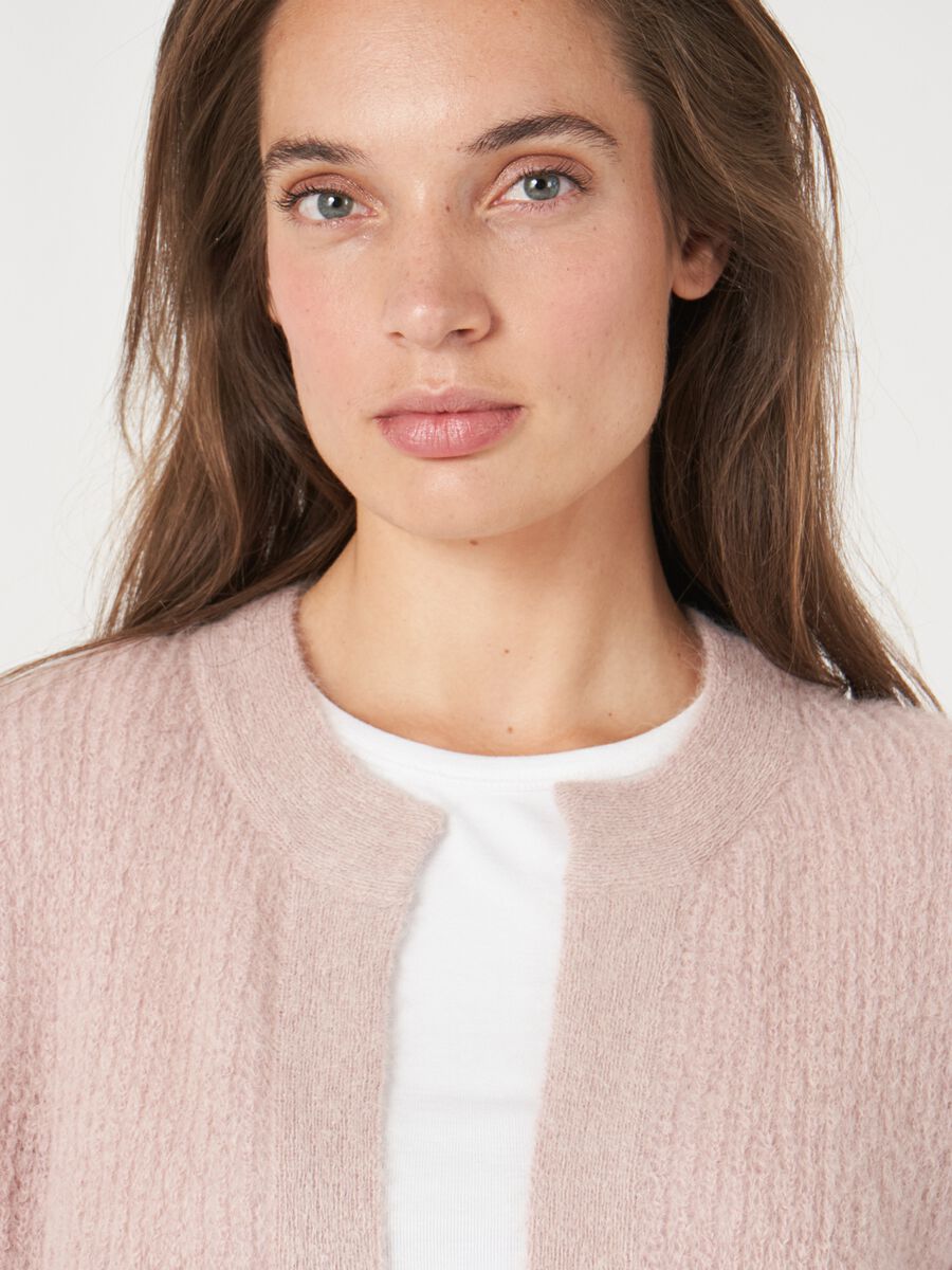 Flauschige Strickjacke aus Alpakamischung  image number 4