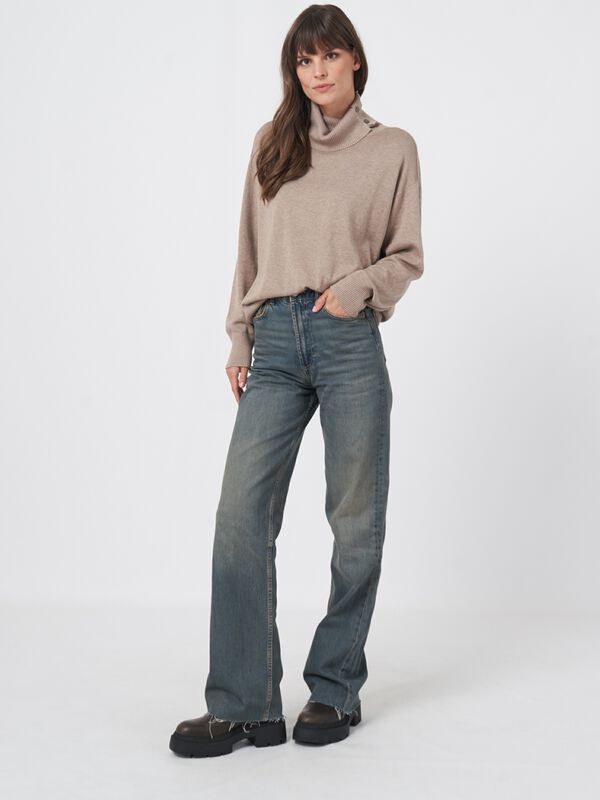 Rollkragen-Pullover aus Baumwollmischung image number 4