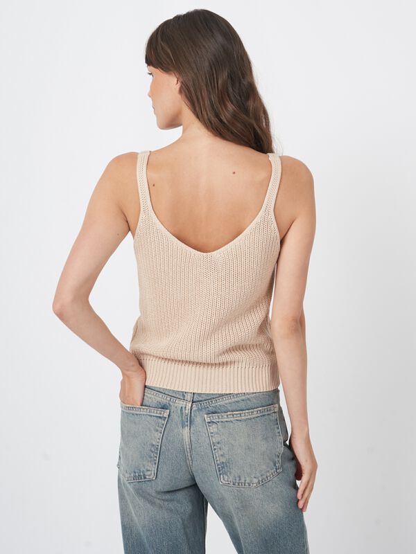 Chunky cotton rib knit tank top image number 5
