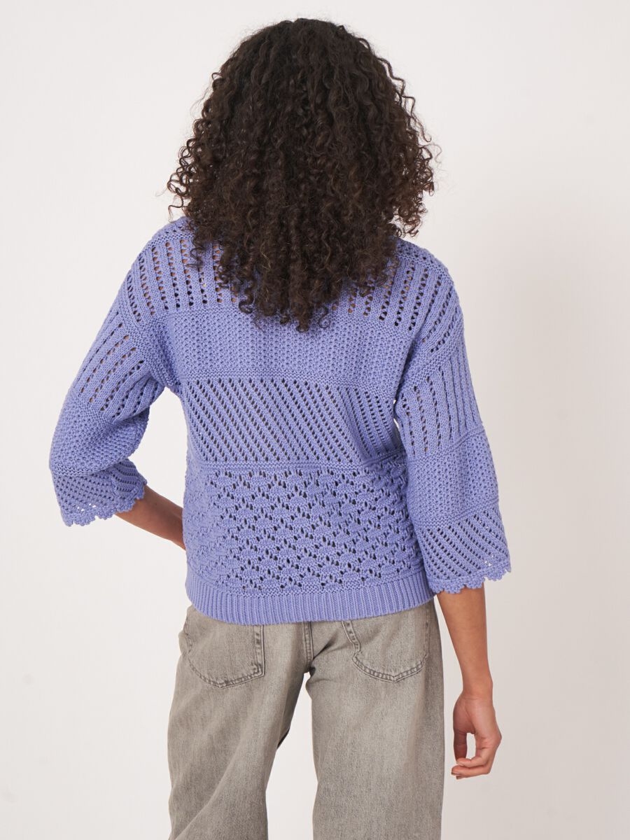 Ajour-Pullover mit Häkeldetails image number 3