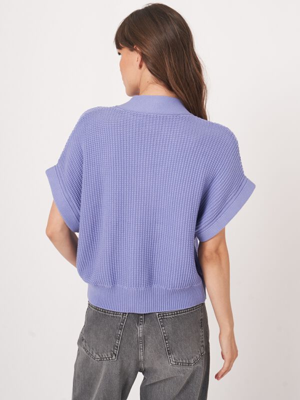 Oversized gebreid gilet met zakken image number 6