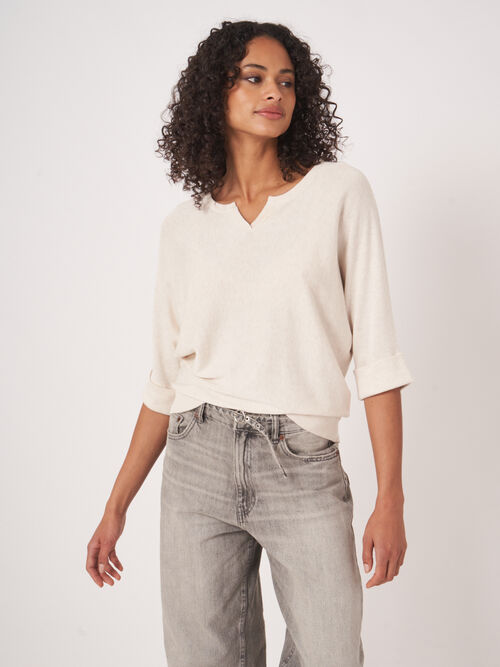 L&auml;ssiger Feinstrickpullover aus Baumwollmischung