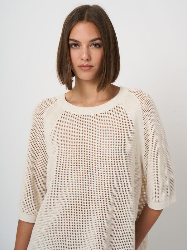 Ajour-Pullover mit weiten kurzen &Auml;rmeln image number 1