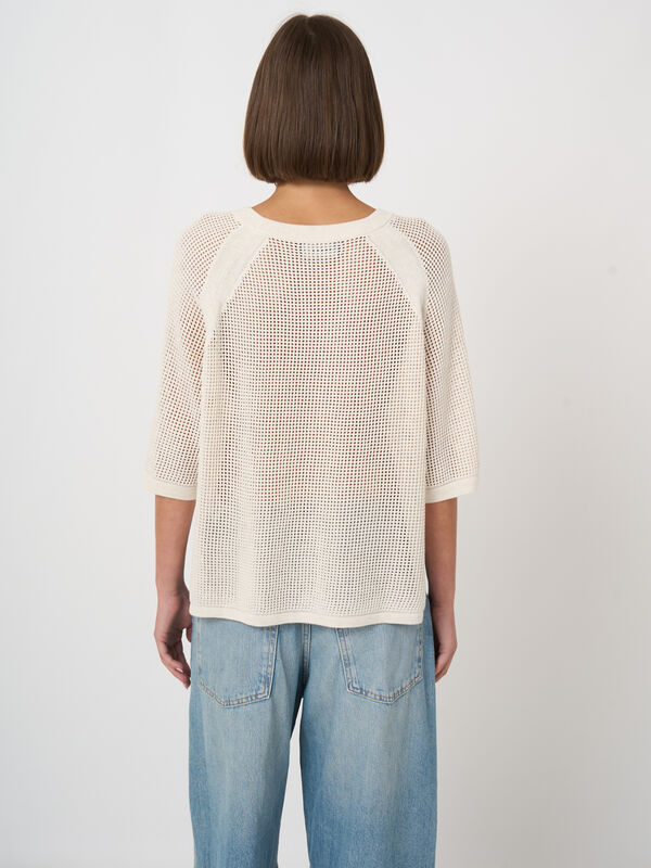 Ajour-Pullover mit weiten kurzen &Auml;rmeln image number 2