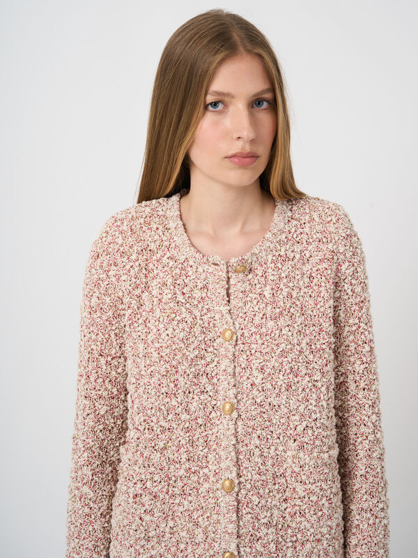 Multicolor Italian cotton blend cardigan image number 0