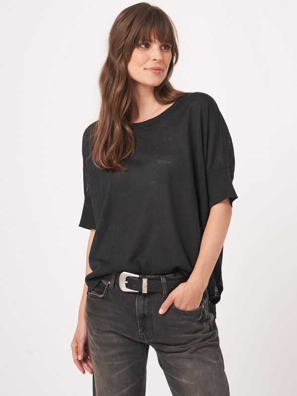 Feinstrickpullover aus reiner Leinen image number 1