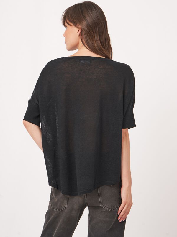 Feinstrickpullover aus reiner Leinen image number 3