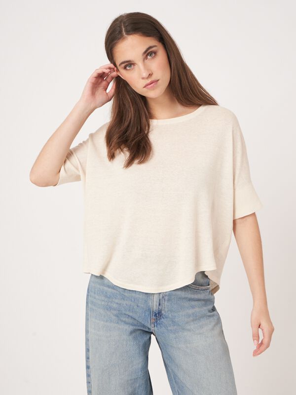 Feinstrickpullover aus reiner Leinen image number 0