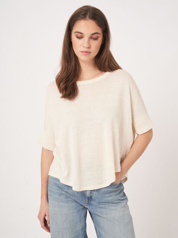 Feinstrickpullover aus reiner Leinen image number 1