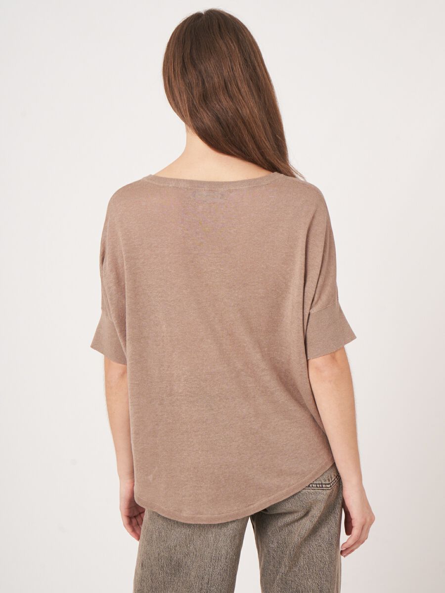 Pull l&eacute;ger en lin image number 3