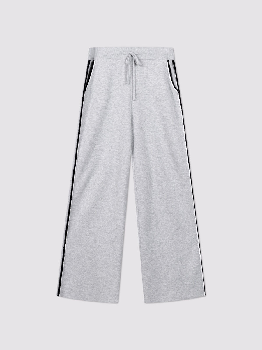 Weit geschnittene Strickhose aus Baumwollmix image number 0