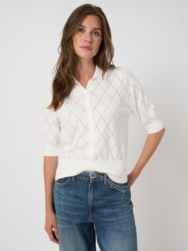 Polo en maille coton superfin image number 2