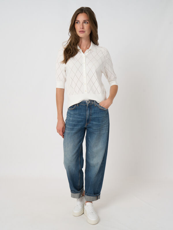 Polo en maille coton superfin image number 4