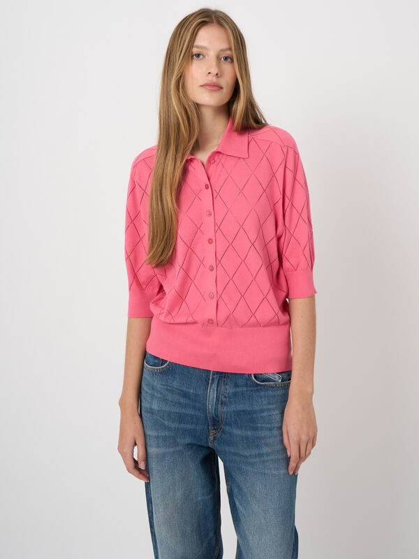 Polo-Pullover aus superfeiner Baumwolle image number 0