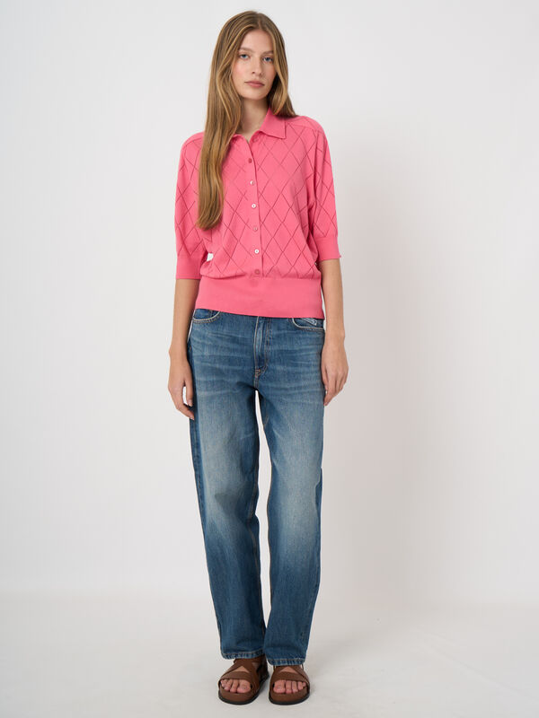 Polo-Pullover aus superfeiner Baumwolle image number 1