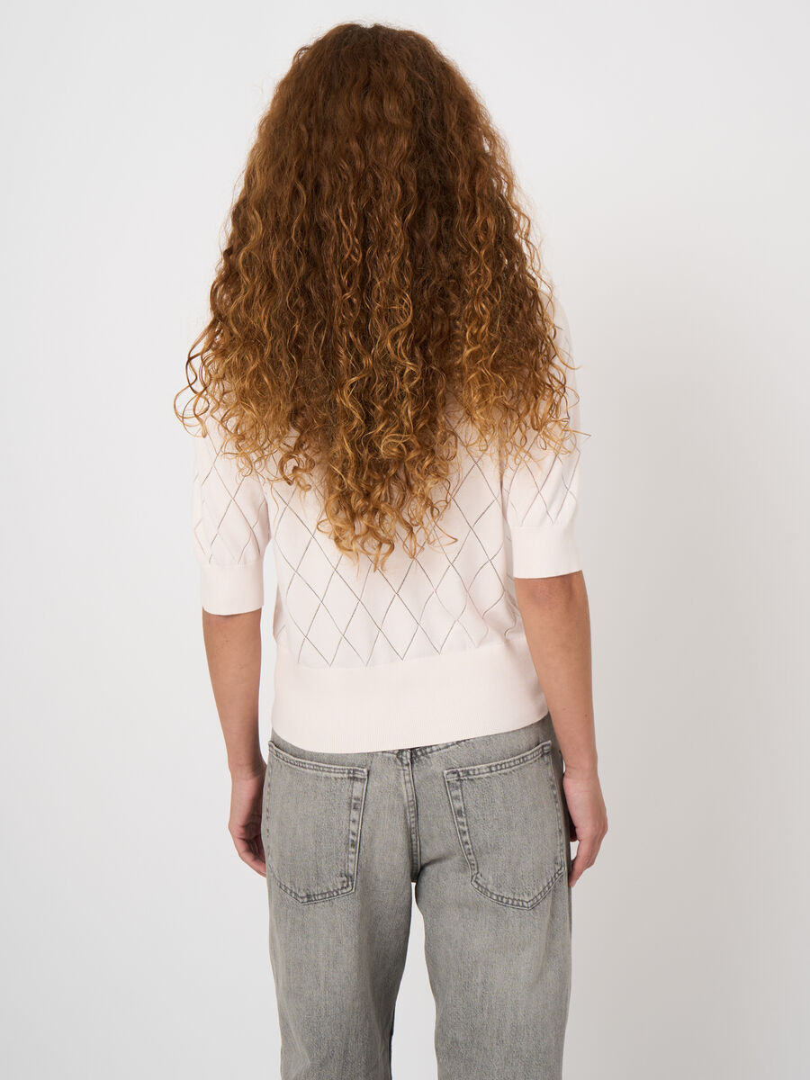 Superfine cotton polo knit image number 4