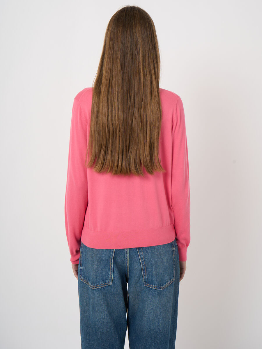 Pull col bateau en coton superfin image number 3