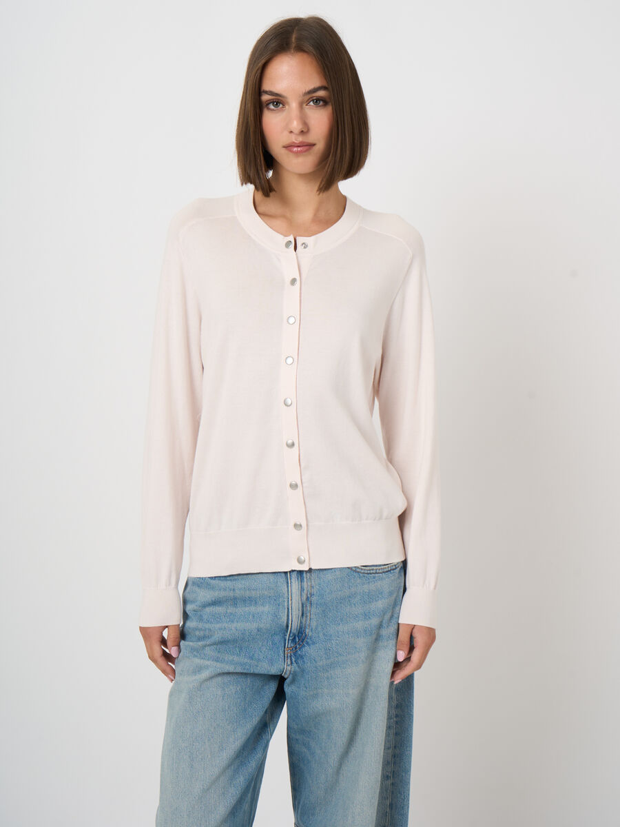 Superfine cotton cardigan image number 0