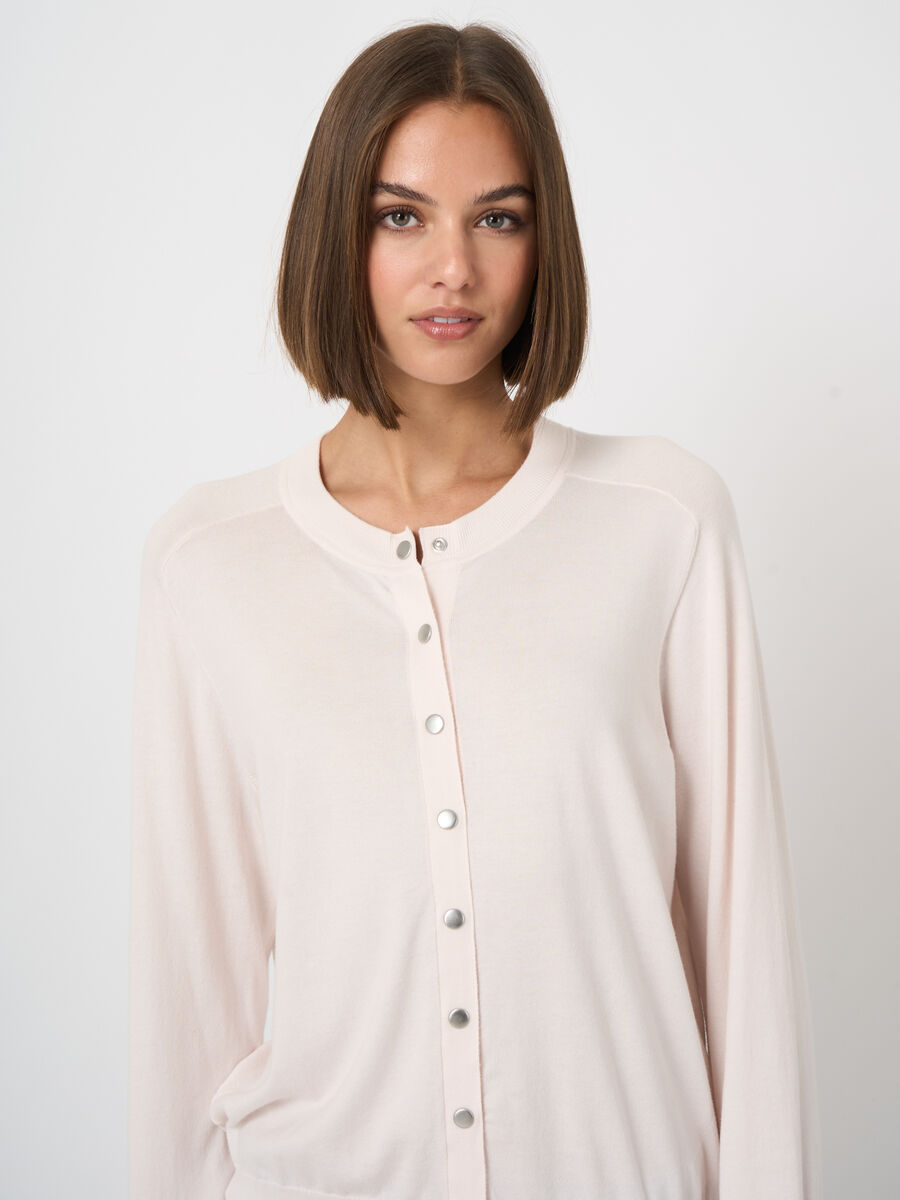 Superfine cotton cardigan image number 1