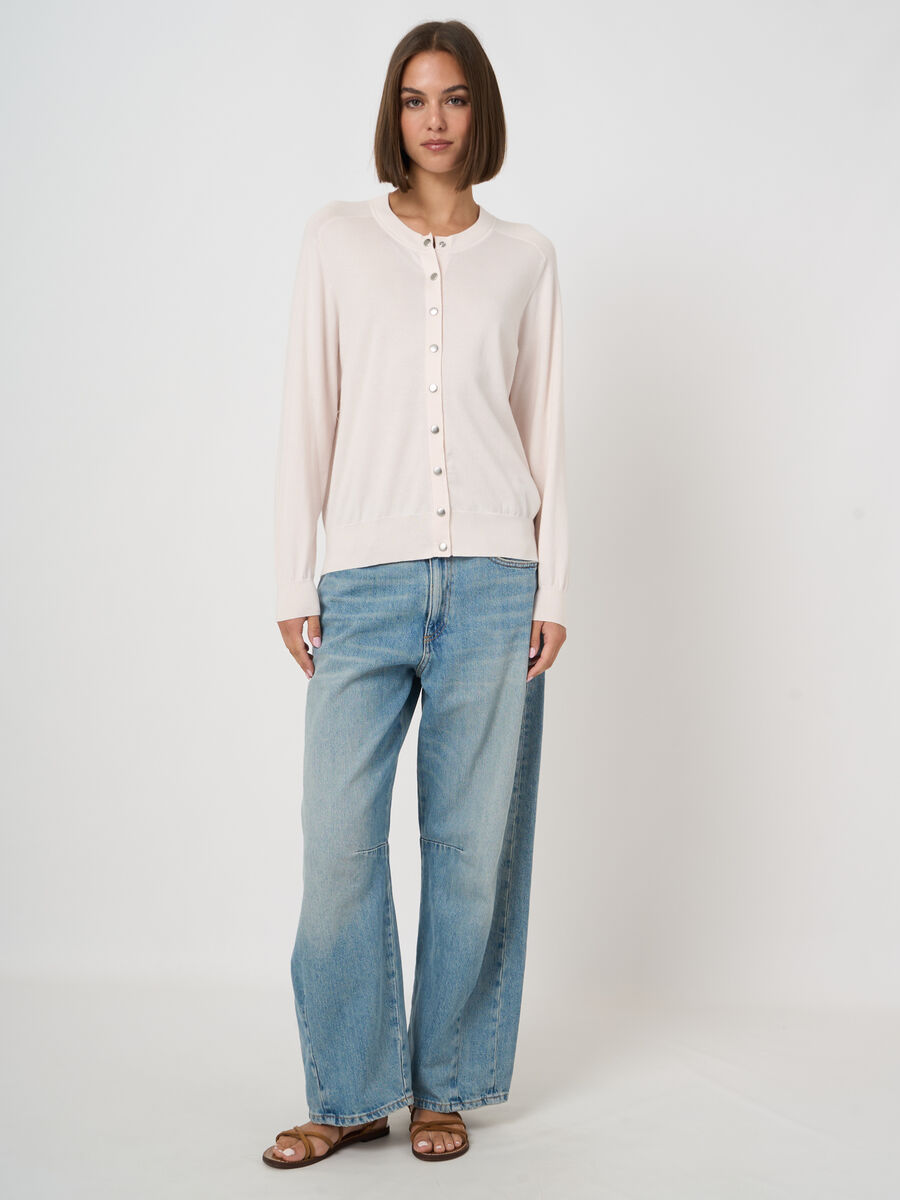 Superfine cotton cardigan image number 2