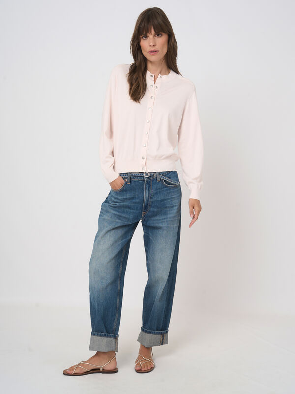 Superfine cotton cardigan image number 6