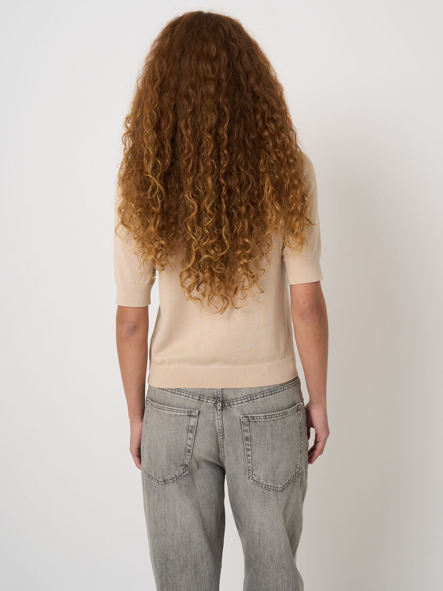 Pull en maille fine coton-viscose image number 2