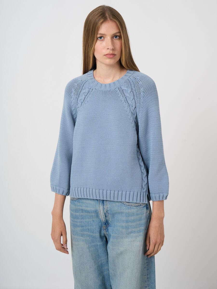 Grobstrick-Pullover aus Baumwollmix image number 0