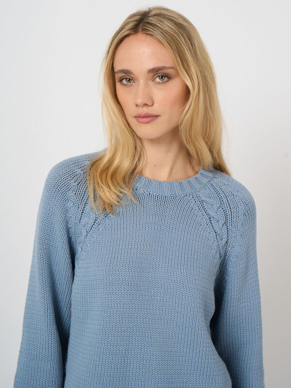 Grobstrick-Pullover aus Baumwollmix image number 1