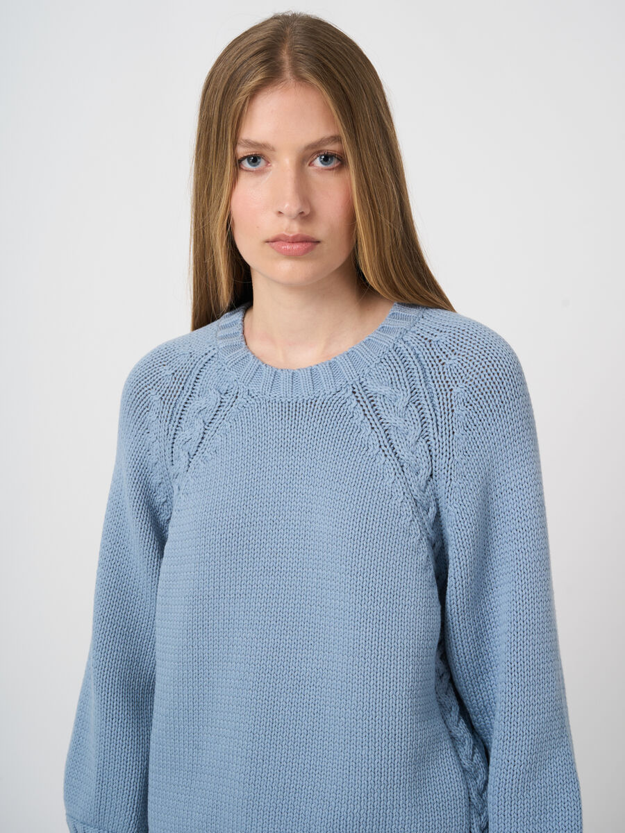 Grobstrick-Pullover aus Baumwollmix image number 1