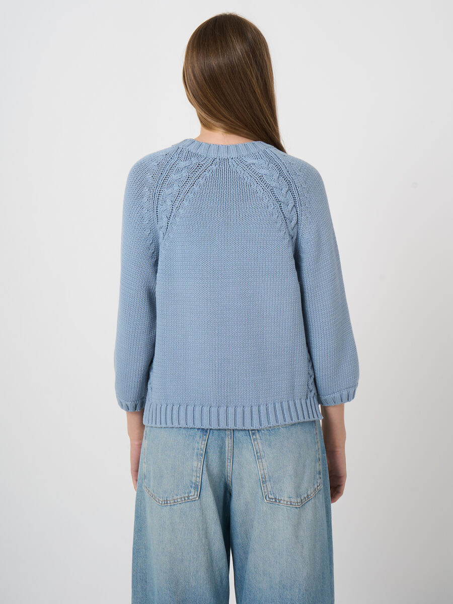 Grobstrick-Pullover aus Baumwollmix image number 2