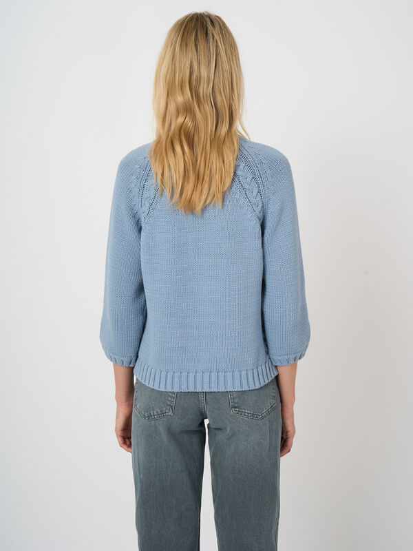 Grobstrick-Pullover aus Baumwollmix image number 3