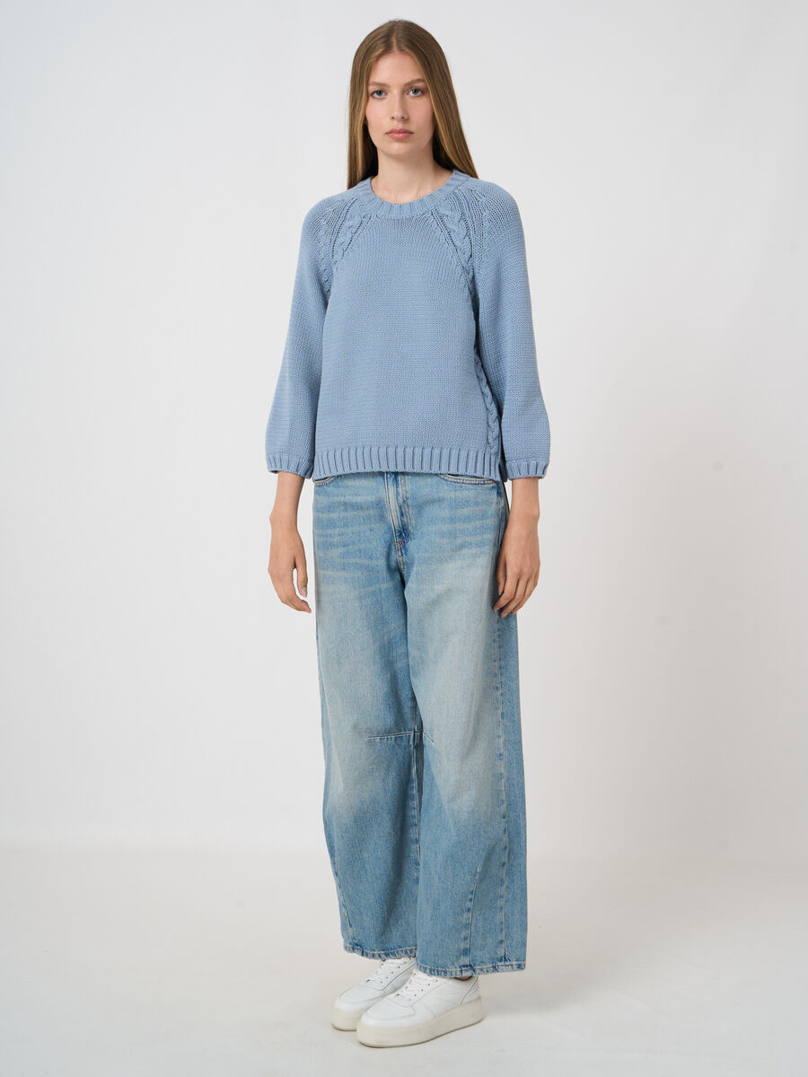 Grobstrick-Pullover aus Baumwollmix image number 3