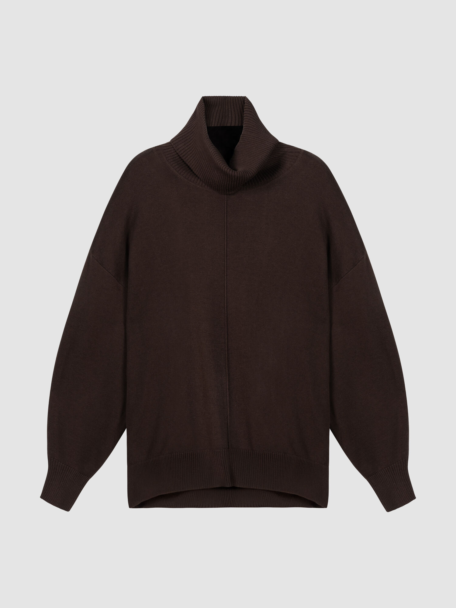 Oversized katoen-viscose coltrui