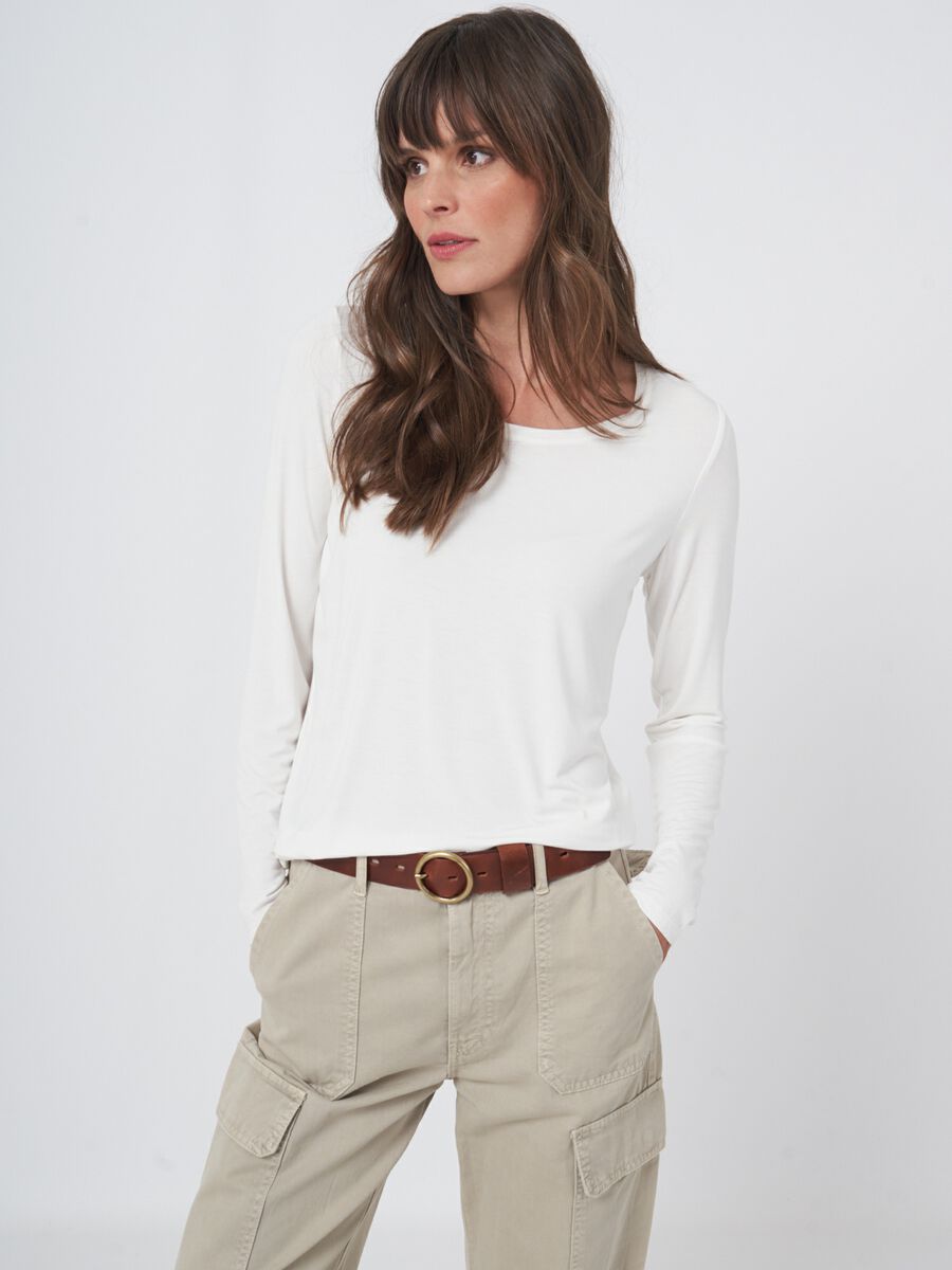 Basic women's long-sleeved top image number 0