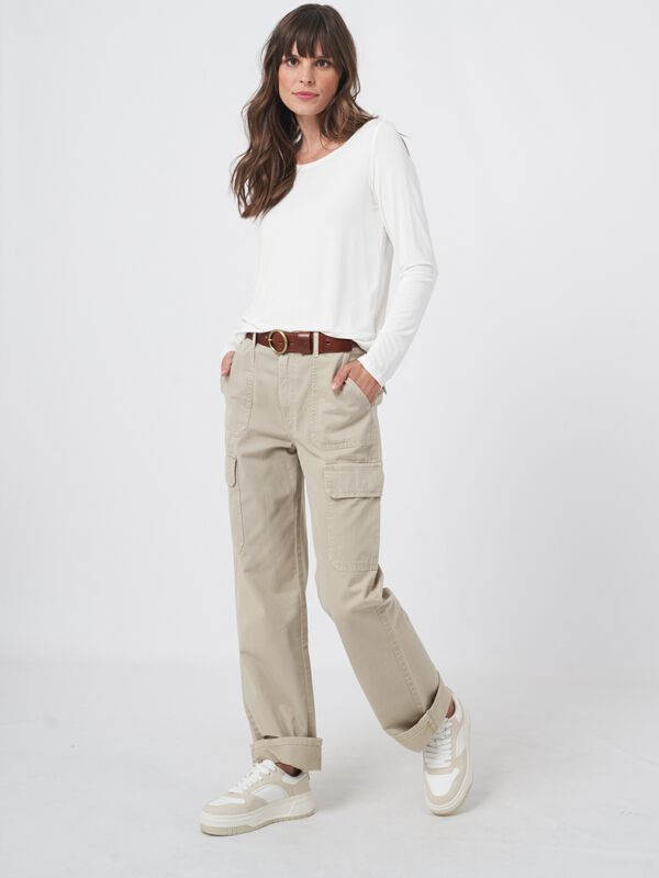 Tailliertes Basic Longsleeve image number 2