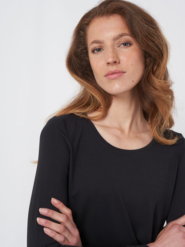 Tailliertes Basic Longsleeve image number 1
