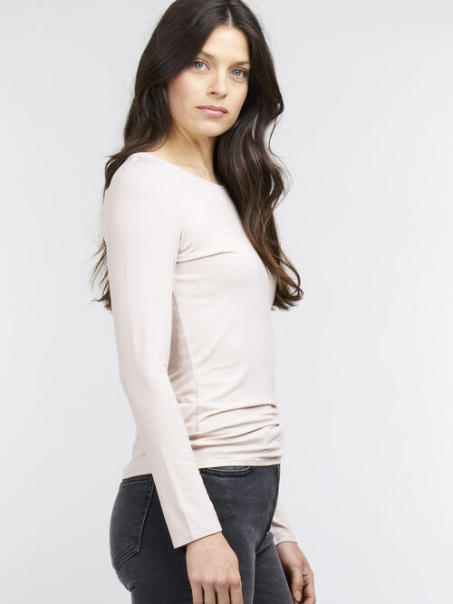 Basic dames T-shirt met lange mouw